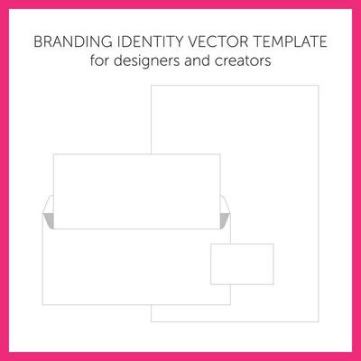 Set of templates corporate identity