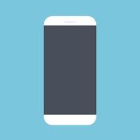 Flat Design the smart phone with  Blank screen ,vector design Element illustration vector