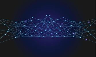 Abstract blue geometric shapes.Connections and web concepts.Digital,communication vector