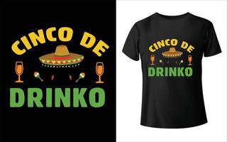 cinco de mayo diseño de camiseta vector art cinco de mayo vector