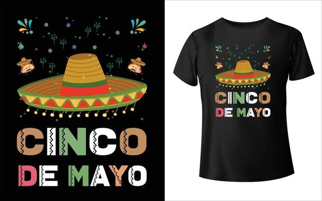 Cinco De Mayo T Shirt Design Vector Art Cinco De Mayo Vector