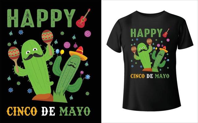 Cinco De Mayo T Shirt Design Vector Art Cinco De Mayo Vector