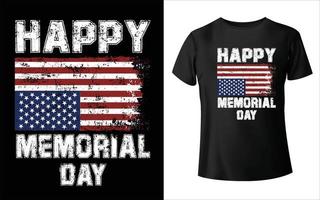 Happy memorial day t shirt, Vector, MEMORIAL DAY t-shirt design. Memorial day t-shirt design vector. For t-shirt print and other uses. Pro Vector