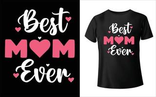 diseño de camisetas del día de la madre feliz. vector de mamá, arte vectorial, diseño de camiseta de mamá