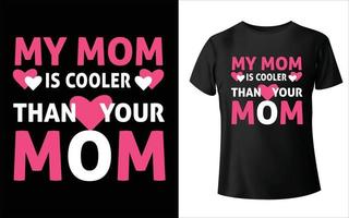 diseño de camisetas del día de la madre feliz. vector de mamá, arte vectorial, diseño de camiseta de mamá