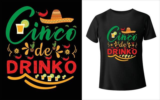 Cinco De Mayo T Shirt Design Vector Art Cinco De Mayo Vector