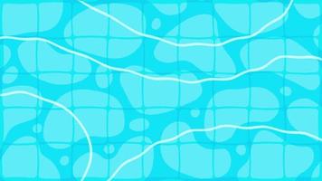 animação de piscina desenhada à mão, textura sem costura azul. água e líquido animados.