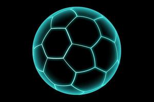 le ballon de football est collé en noir video