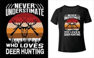 diseño de camisetas de caza, plantilla vectorial de diseño de caza vector