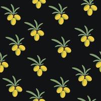 Fruit pattern of berries, color vector illustration