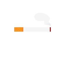 Smoking Cigarette Icon. Flat design style. Vector Illustration