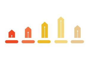 Flat budget report. Illustration of infographic business, graph and diagram planning vector