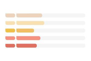 Flat budget report. Illustration of infographic business, graph and diagram planning vector