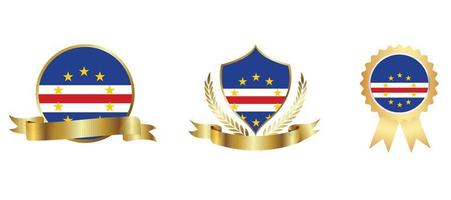 cape Verde flag icon . web icon set . icons collection flat. Simple vector illustration.