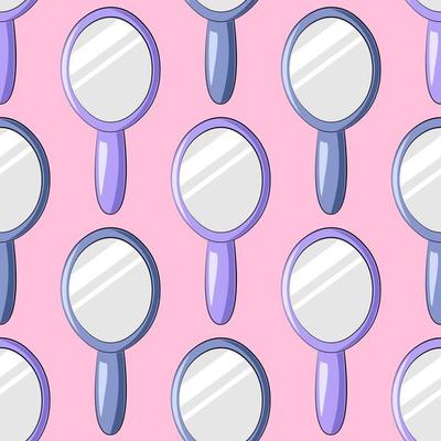 Seamless vector pattern with purple and blue mirror