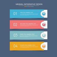 plantilla de infografía empresarial con icono, ilustración de diseño vectorial vector