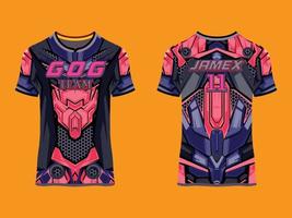 diseño de vector abstracto de club de jersey de juego