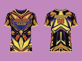 diseño de vector abstracto de club de jersey de juego