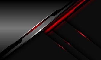 Abstrac sliver red grey cyber geometric technology design modern futuristic creative background vector