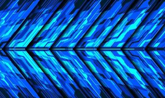 Abstract blue cyber arrow geometric technology futuristic pattern direction design modern creative background vector