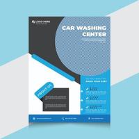 plantilla de diseño de volante de lavado de autos. diseño totalmente editable para folleto, folleto, cartel vector