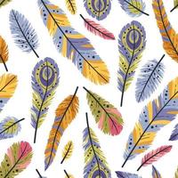 tribal feather set vector