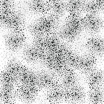 Abstract background of dots and spots of black color on white background vector