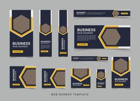 Business banner template design vector