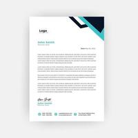 Professional business style letterhead template design vector