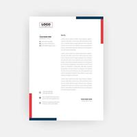 Professional business style letterhead template design vector