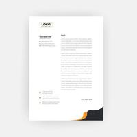 Professional business style letterhead template design vector