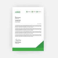 Professional business style letterhead template design vector