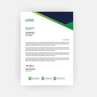 Professional business style letterhead template design vector