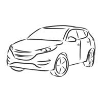 car vector sketch