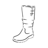 bosquejo del vector de botas