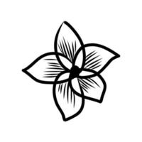 decorative flower vector sketch