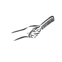 barber tool vector sketch