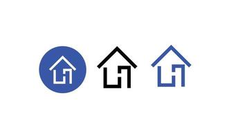 house flat icon vector illustration collection, eps ai format,