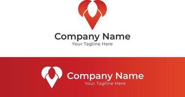logotipo rojo abstracto, logotipo de empresa, logotipo de empresa, logotipo corporativo abstracto, plantilla de logotipo moderno, logotipo icónico simbólico vector