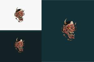 head devil vector of tattoo design