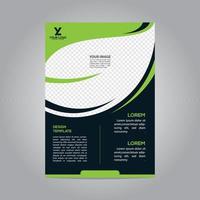 flyer brochure poster go green nature modern design template abstract business print vector