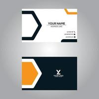 business card template modern abstract design vector