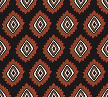 Tribal African ethnic seamless pattern with simple lines and figures in red, white and green. Vector traditional black background, textile, paper, fabric. Kwanzaa, Black history month, Juneteenth