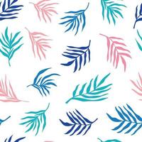 Seamless pattern background with colorful summer palm leaves silhouette. Caribbean American, Pacific Islander Heritage month  cute vector background, backdrop, template design.