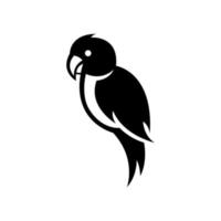 Vector illustration on a white background of a forpus bird. Suitable for making logo.