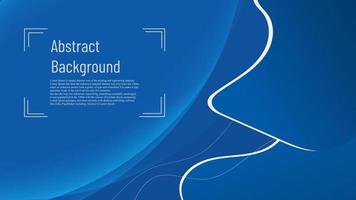 modern blue tone with circle shape and dynamic wave wallpaper vector