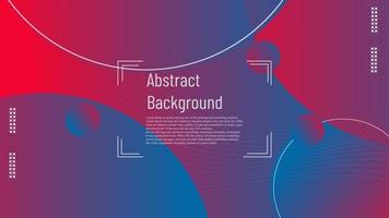 modern abstract landing page with red and blue blend, futuristic gradient layout graphic vector