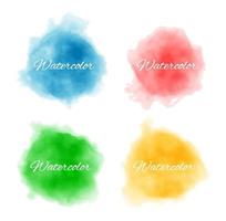 watercolor stain vector set. abstract spotting watercolor collection.
