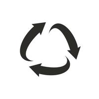 símbolo de reciclaje vectorial aislado en fondo blanco vector