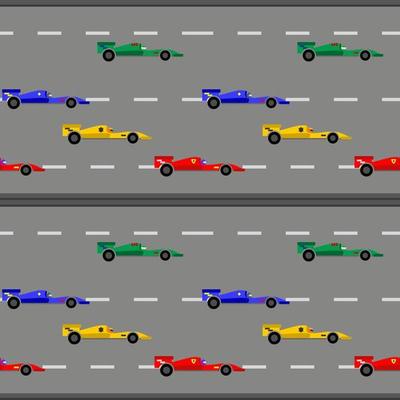 kids cute racing car seamless pattern for gift wrap